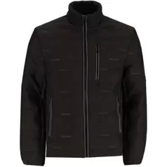 Muratti Surface Interest Mixed Fabric Jacket Mens Black