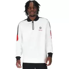 Volkswagen Con Colour 3/4 Zip GTI Jacket Mens White/Black