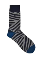 Grey/navy Zebra Socks