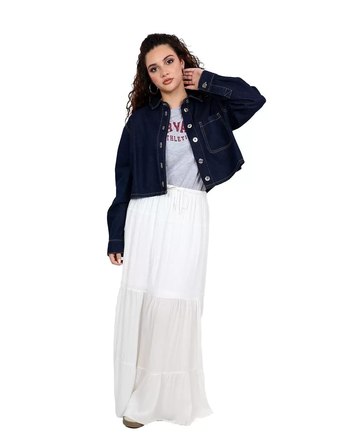 Tiered Maxi Skirt