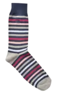 Kurt Geiger Raspberry Stripe Socks