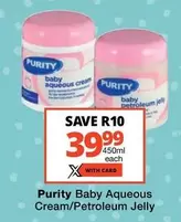 Purity - Baby Aqueous Cream/Petroleum Jelly