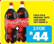 Coca cola - ORIGINAL TASTE LESS SUGAR SOFT DRINK
