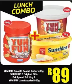 Smooth Peanut Butter & Fat Spread & Jam