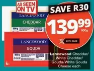 Lancewood - Cheddar/White Cheddar/Gouda Cheese