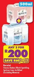 Bernini - Sparkling Spritzer Cans