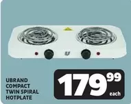 COMPACT TWIN SPIRAL HOTPLATE