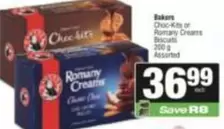 Bakers - Choc-Kits or Romany Creams Biscuits