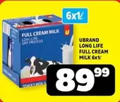 LONG LIFE FULL CREAM MILK