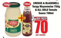 Crosse & Blackwell - Tangy Mayonnaise & ALL GOLD Tomato Sauce