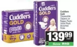 Cuddlers - Disposable Diapers or Nappy Pants Value Pack