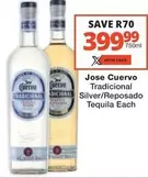 Jose Cuervo - Tradicional Silver/Reposado Tequila Each