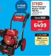 HP - Petrol Pressure Washer 7.0 180 Bar - Model: SPP-70 (850043741)
