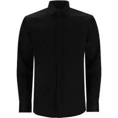 Cantarelli Plain Formal Shirt Mens Black