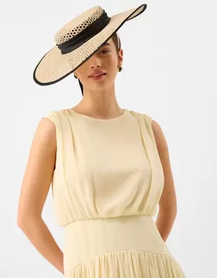 Woven Boater Fascinator