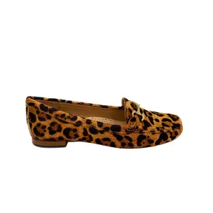 Gia Leather Horsebit Loafer - Leopard Tan
