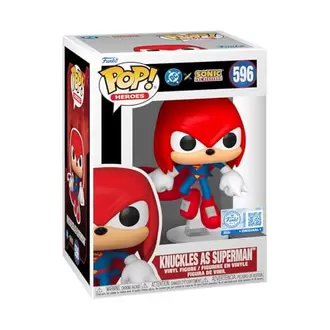 Funko Pop! Heroes: JLA & Sonic - Knuckles as Superman - Sonic + DC Comics - Collectable Vinyl Figure - Gift Idea - Official Merchandise - Toys for Kids & Adults - DC Comics Fans