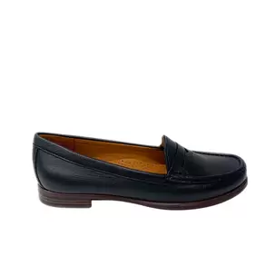 Gia Leather Loafer - Black