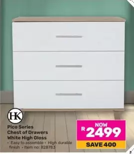 Finish - Pico Series Chest of Drawers