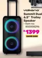 Volkano - Summit Dual 6.5" Trolley Speaker