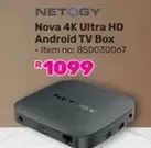 Ultra - Nova 4K HD Android TV Box - Item no: 850030067