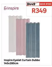 Inspire - Eyelet Curtain Dubbo 140 X 280cm