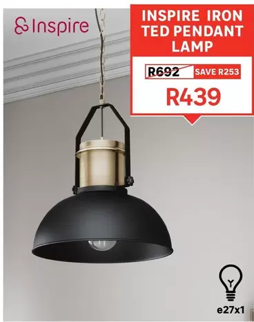 Inspire - Iron Ted Pendant Lamp