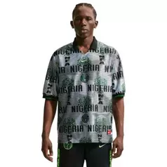 Nike Nigeria Energy Dri-FIT Top Mens White/Black/Green
