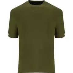 London Republic Pique Structured Boxy T-Shirt Mens Olive