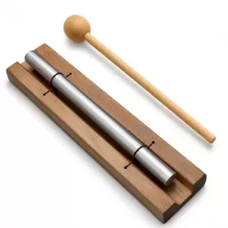 Blinvcra 1 Tone Hand Chime Bell for healing, Meditation Chime Bar with Wooden Mallet for Teachers Classroom Management, Mindfulness Bell Percussion Instrument for Yoga, Prayer, Focus and Relaxation