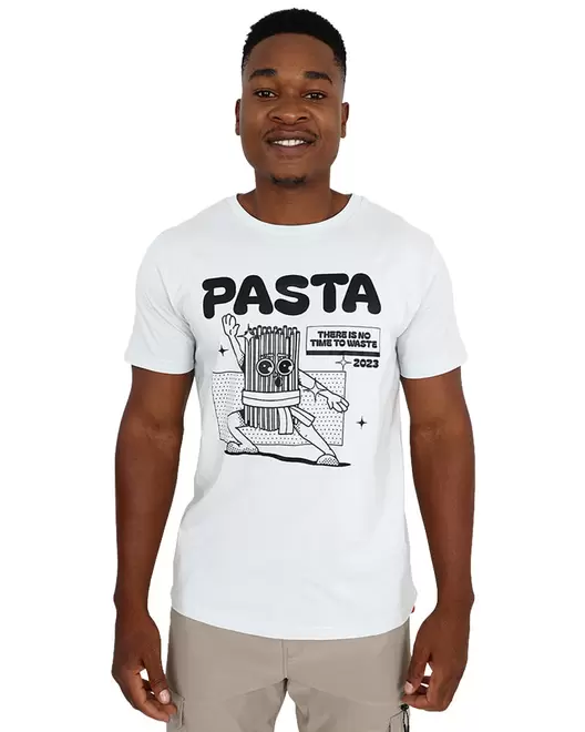 Short Sleeve Pasta Graphic T-Shirt