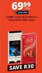 Lindt - Lindor/Excellence Chocolate Slab