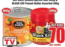 CAT - Smooth Apricot Jam & Peanut Butter