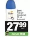 Dove - Roll On Deodorant