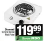Diamond - Single Spiral Hot Plate