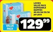 Lovies - DISPOSABLE NAPPIES