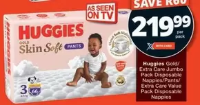 Huggies - Gold Skin Soft Pants