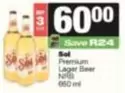 Sol - Premium Lager Beer