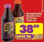 Championship Marinade/Sauce