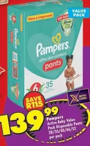 Pampers - Active Baby Value Pack Disposable Pants