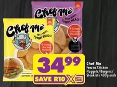Chef - Frozen Chicken Nuggets/Burgers/Steaklets