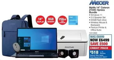 Mecer - MyLife 14" Celeron Z140C Xpress Bundle