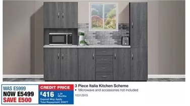 Total - 3 Piece Italia Kitchen Scheme