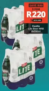 CASTLE - Lite Beer NRB 6x330ml