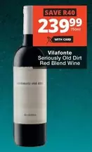 Seriously Old Dirt Red Blend Wine