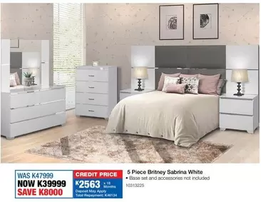 Total - 5 Piece Britney Sabrina White