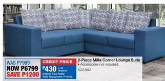 Total - 2-Piece Milla Corner Lounge Suite