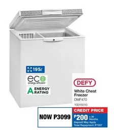 Defy - White Chest Freezer DMF470