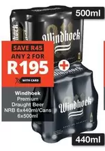 Windhoek - Premium Draught Beer NRB