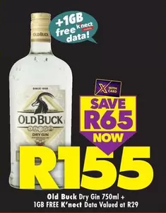 Old Buck - Dry Gin 750ml